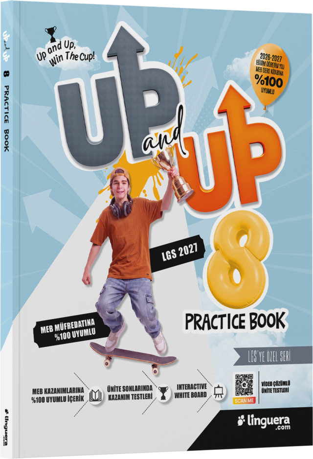 Up and UP 8 Practice Book kitap kapağı